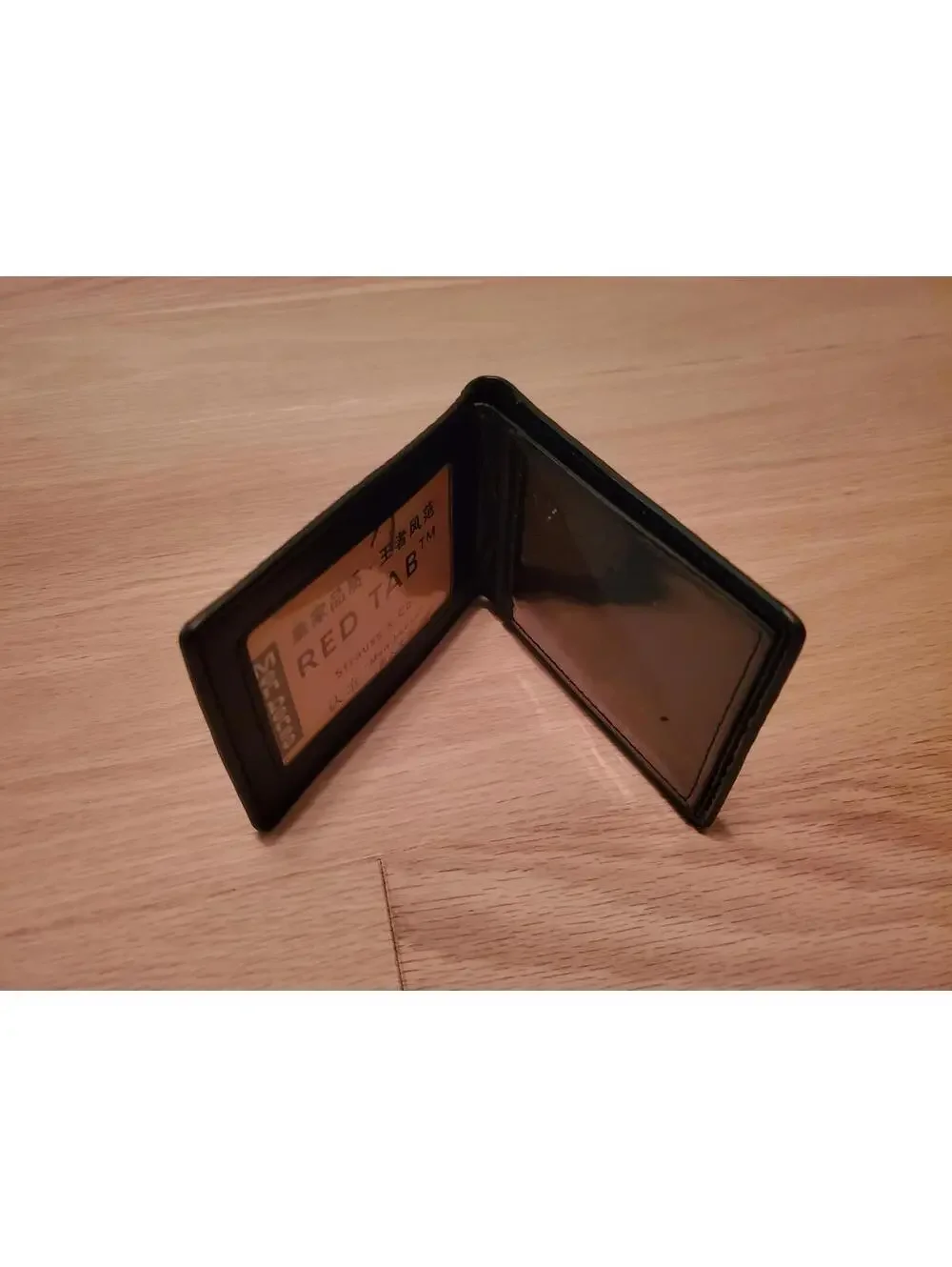 Black Crocodile Embossed Leather Card Holder with 3D Crocodile Head Design